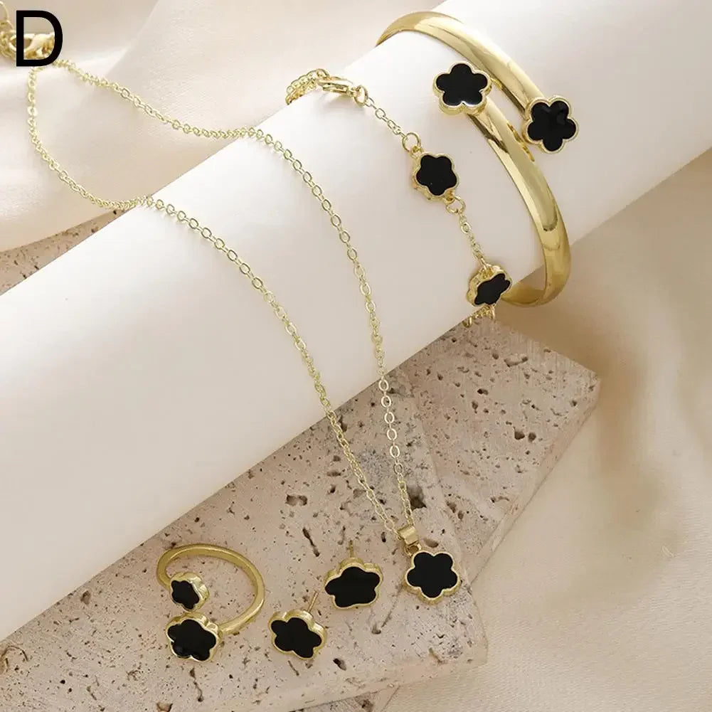 Plum Blossom Plant Five Leaf Flower Five Piece Set