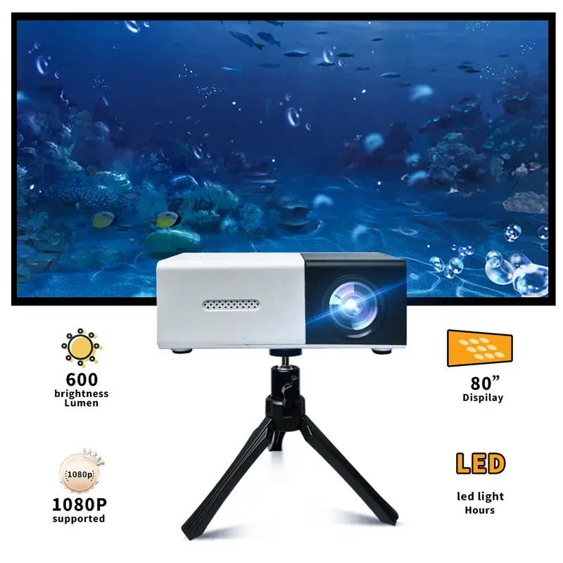 YG300 is suitable for bedroom, dormitory, student mobile screen projection, home theater,  projector, home projector