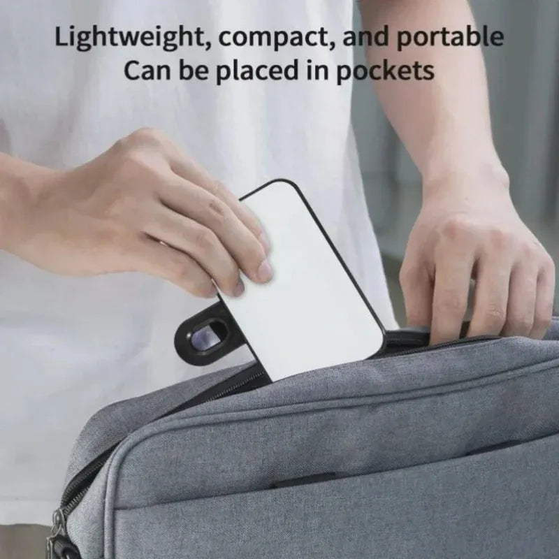 Rechargeable Clip On Selfie Ring Light with 3 Color Modes Adjustable Brightness for Phone Computer Video Calls Photography