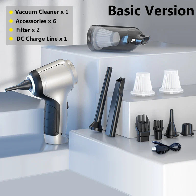 95000Pa Wireless Car Vacuum Cleaner Strong Suction Handheld Auto Vacuum Home &amp Car Dual Use Mini Vacuum Cleaner HomeAppliance