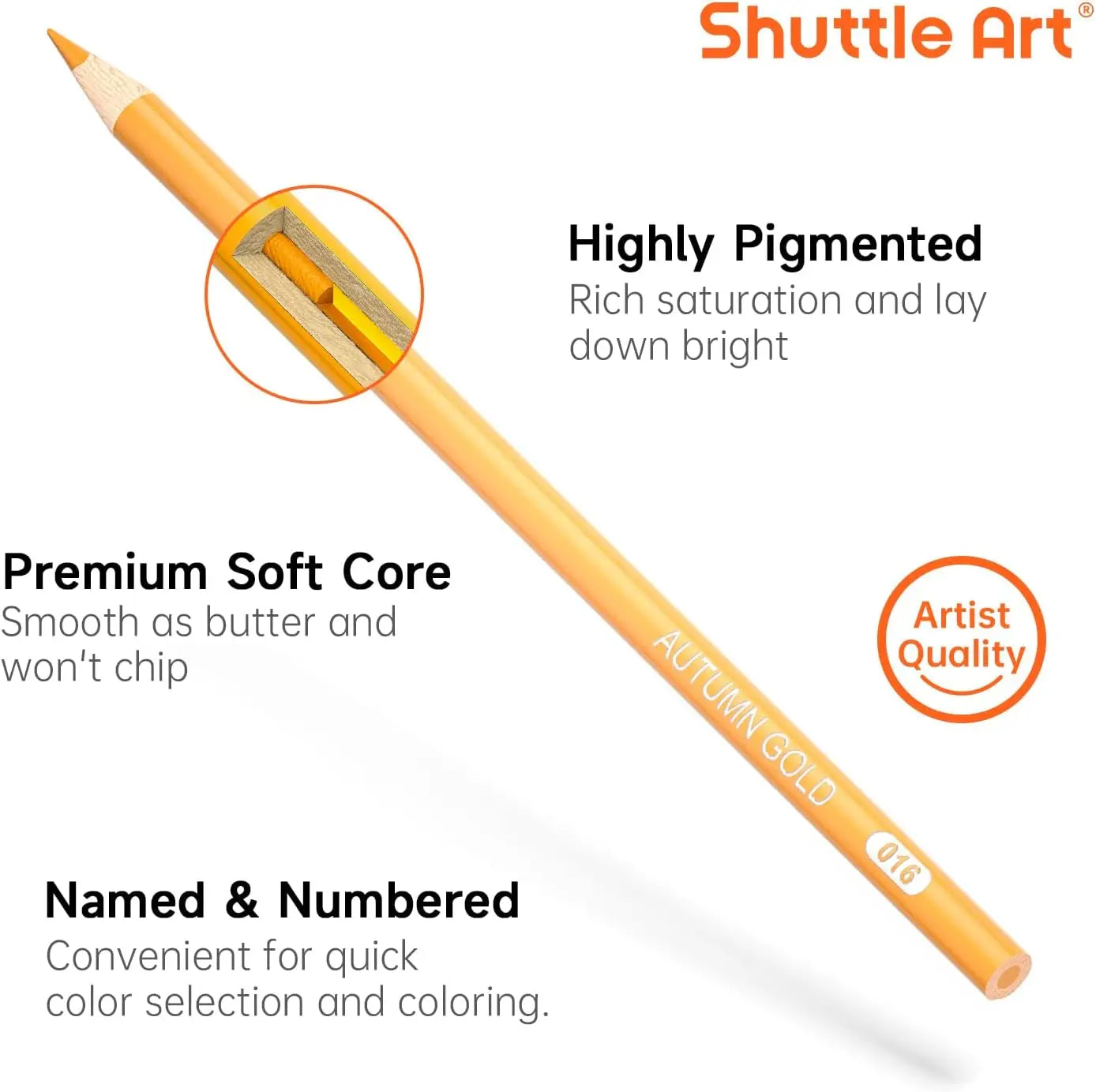 80 Vibrant Colored Pencils for Adults and Kids, Soft Core Drawing Supplies for Coloring Sketching