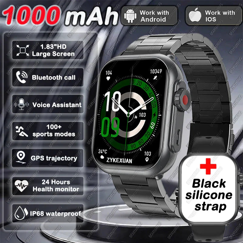 2026 Fashion Women Watch Ultra2 SE Smart Watches 1000mAh 1.85"AMOLED Full Touch Screen BT Call Smartwatch For Android IOS Ladie