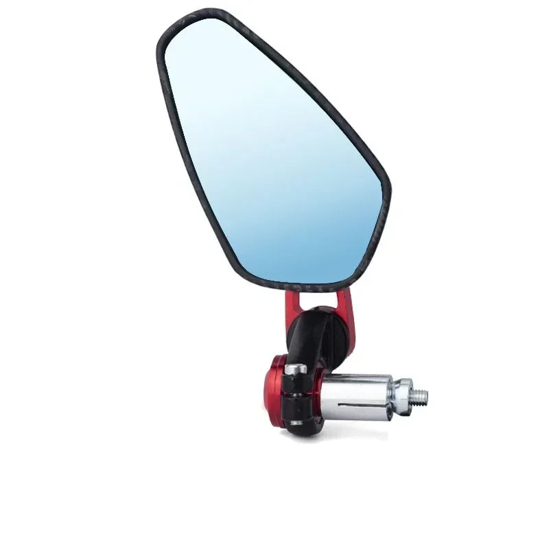 Universal Motorcycle Rearview Mirror Carbon Fiber Pattern Handlebar Mirror Modified Inverted Rear Mirror Motorbike Accessories