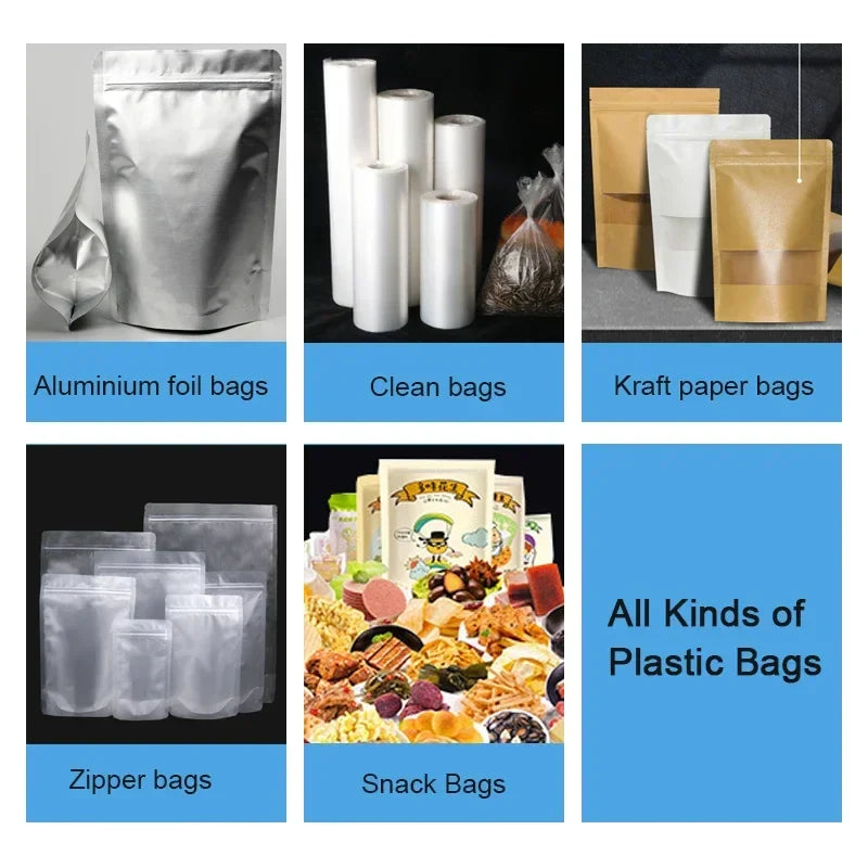 20cm 30cm Electric Food Bag Sealer Hand Pressure Heat Sealing Machine Manual Household  Plastic Bag Packing Machine Kitchen Tool