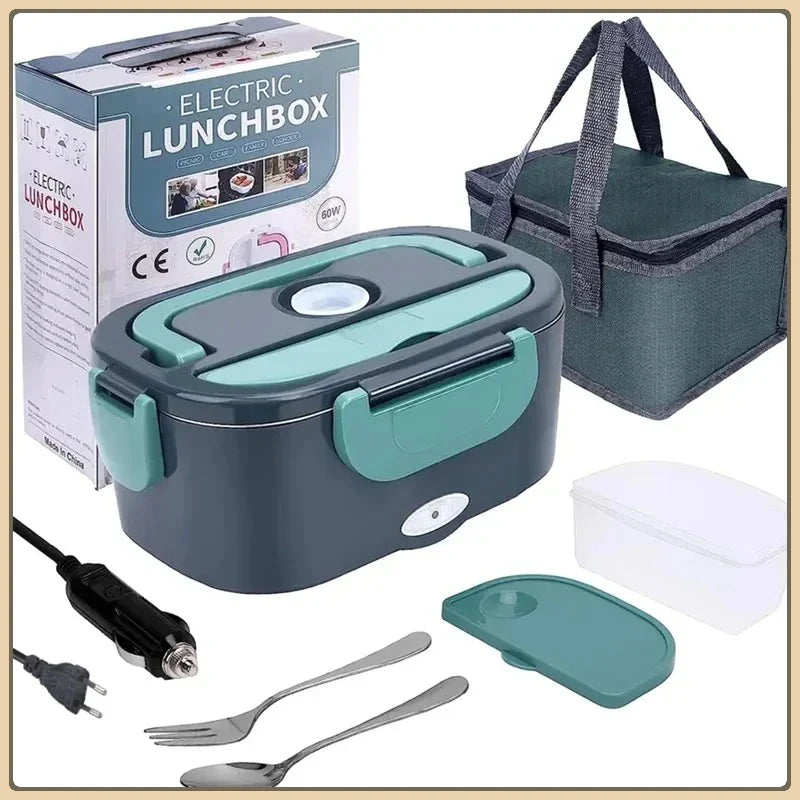 1.5L 60W Electric Lunch Box Food Warmer Portable Leak Proof Car Home Heater for Truckers Lunch Heating Microwave