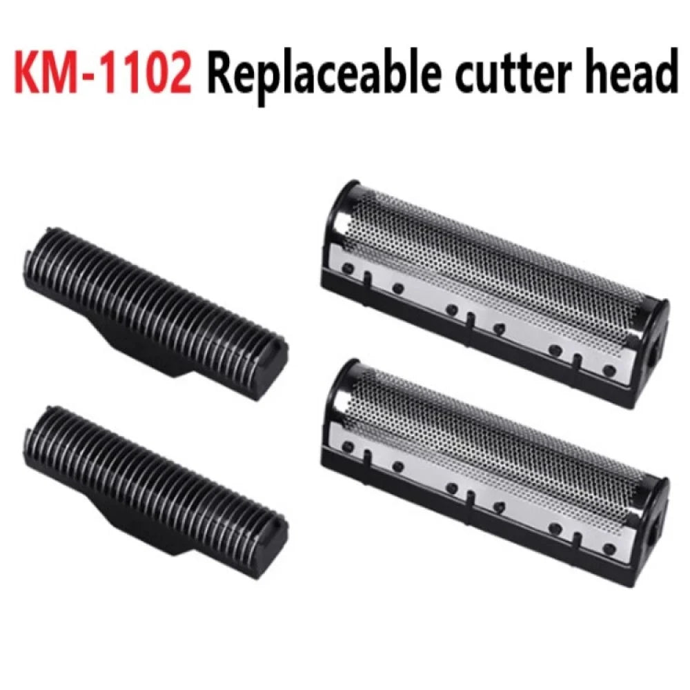 All New KEMEI KM-1102 4Pcs Hair Clipper Trimmer Shaver Replacable Knife Heads Knife Head Covers