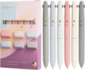 4-in-1 Multicolor Ballpoint Pen, 0.5mm Fine Point for Smooth Writing, Nurse & Student Accessories, Gift Set of 6