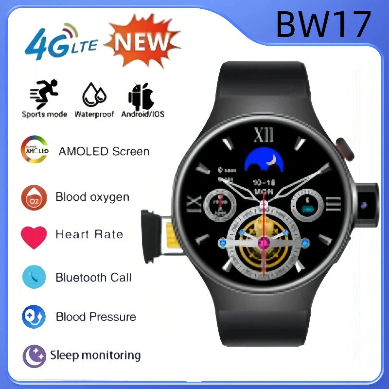 BW17 Smart Watch 1.5inch AMOLED Screen Bluetooth Calling Health Monitor Men Outdoor Multiple Sports Modes Fitness Smartwatch
