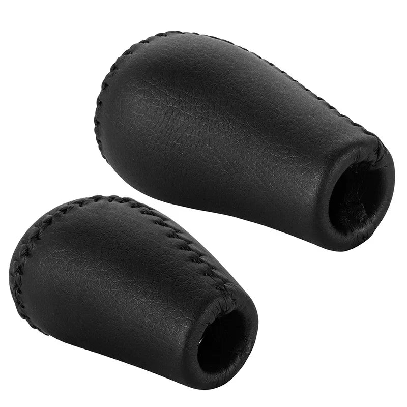 Gear Shift Knob 5 Speed Manual Transmission Leather Transfer Gear Shift Fit for Toyota Prado LC120 Land Cruiser Prado 2003-2009