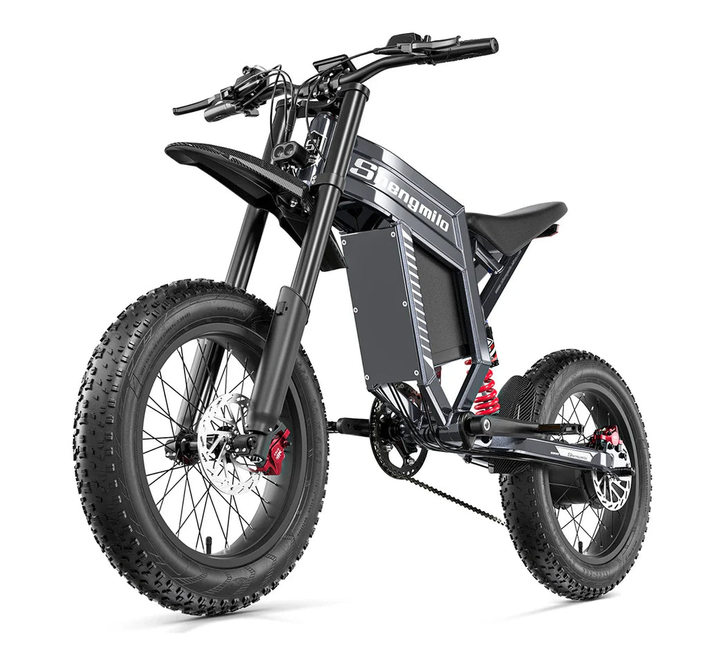 Shengmilo S900 60V30AH Battery electric bicycle,Adult 1500W E-bike Men's E-Mountain ebike , 20" Fat Tire Electric Bike