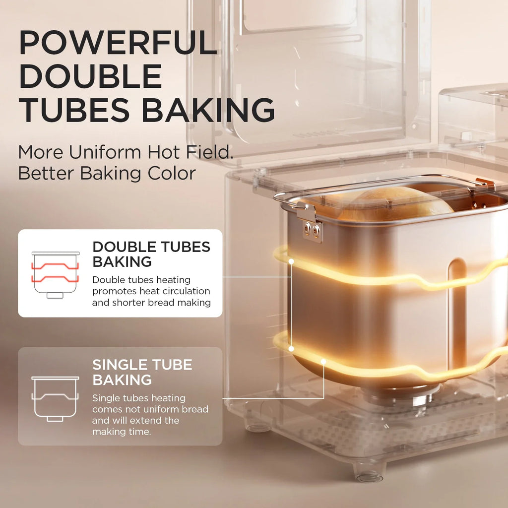 Petrus Bread Maker Machine 2lb Automatic Multi-function Bread Maker With Automatic Nuts Dispenser
