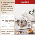 SUNATUR 8L Stand Mixer 2000W,Stainless Steel Bowl,6-Speed Dough Kneader&Egg Beater,Timed Fermentatio