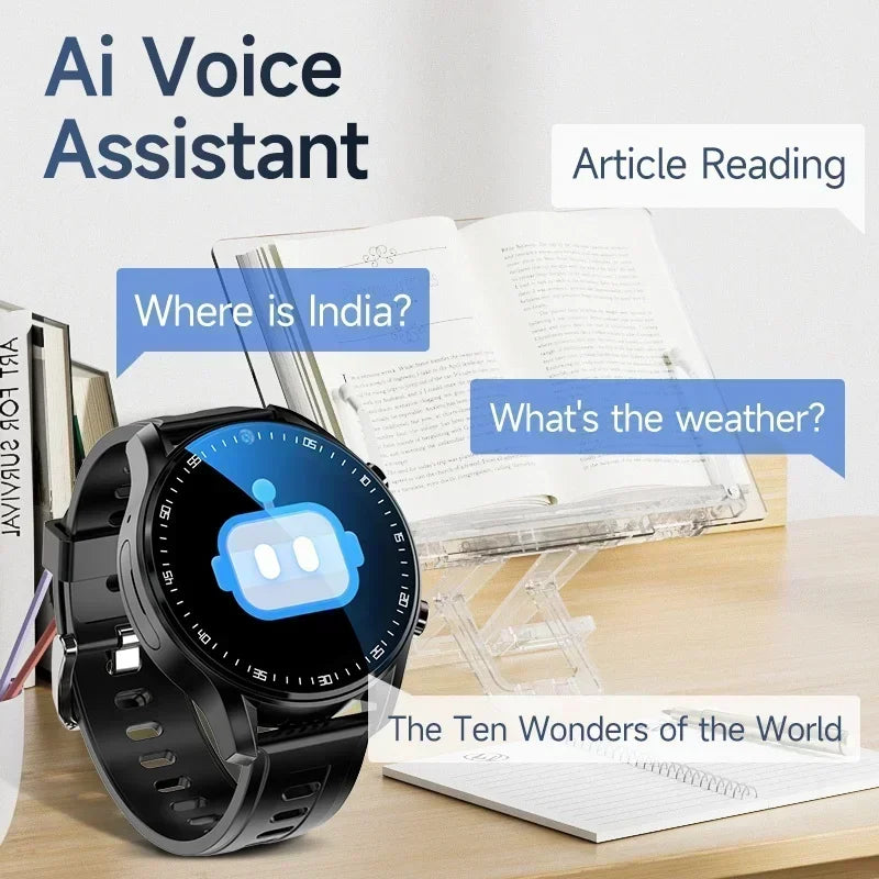 SIM Dual camera Smartwatch A7128G 4G smartwatch Video Call Trail tracker with Wifi GPS waterproof Google Play Store for men
