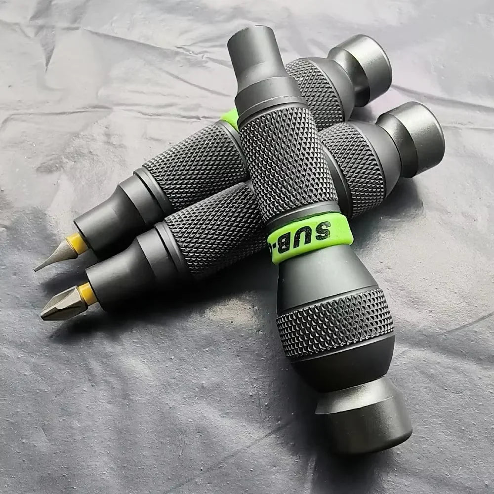 Metal screwdriver multi-purpose wrench 6.35 batch head aluminum alloy household cross handle precision portable wrench