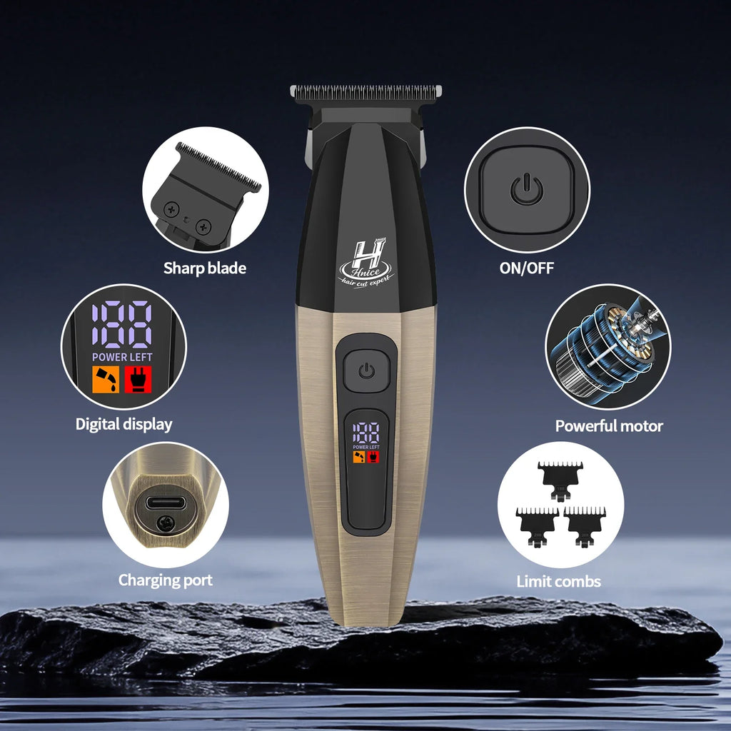 HNICE Hair cutting machine hair trimmer for men Professional Electric Hair Clippers Salons Barbershop Rechargeable accessories