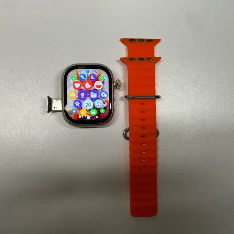 2026 New CD99 4G Smart Watch Android 180° Rotating Camera AMOLED Screen SIM Card GPS WiFi Heart Rate Monitor Waterproof Smartwat