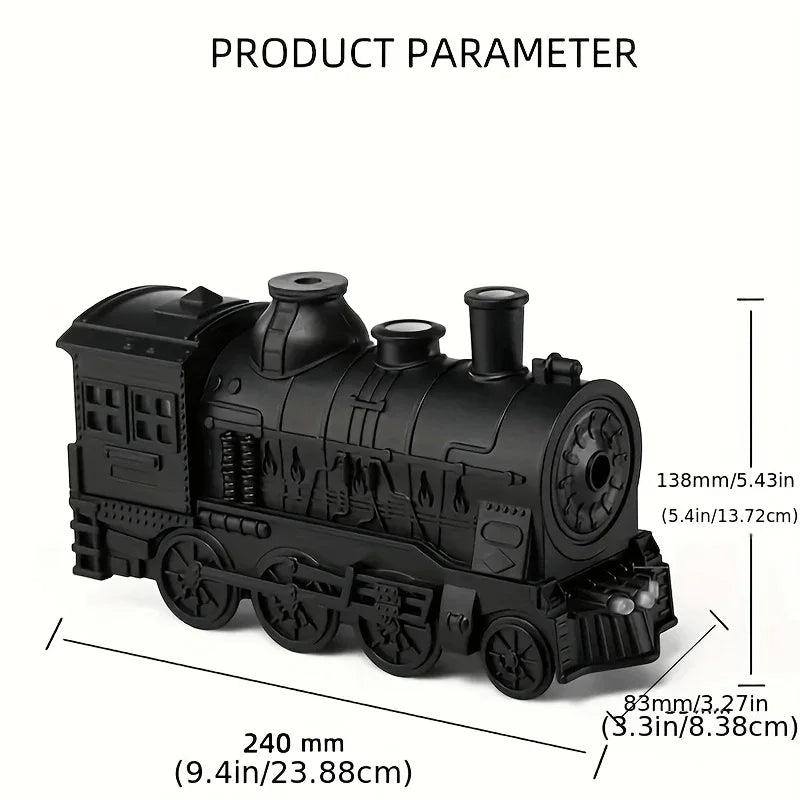 Creative Train Shaped Aroma Machine With 2 Mist Outlets Is An Air Humidifier Suitable For Office/Bedroom/Living Room Use