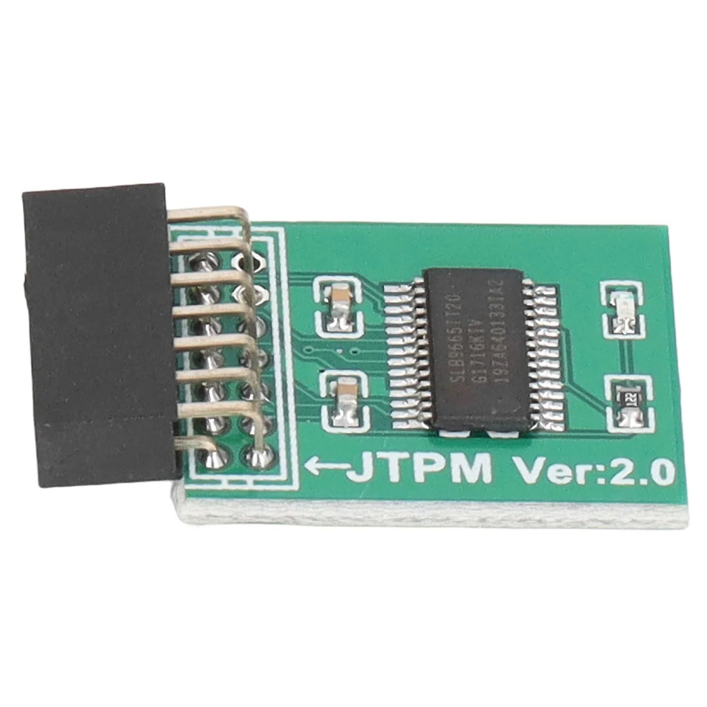 TPM 2.0 Module Strong Encryption 14 Pin LPC Interface TPM Module Board for Win11 Green TPM Board TPM Module Board TPM 2.0 Module