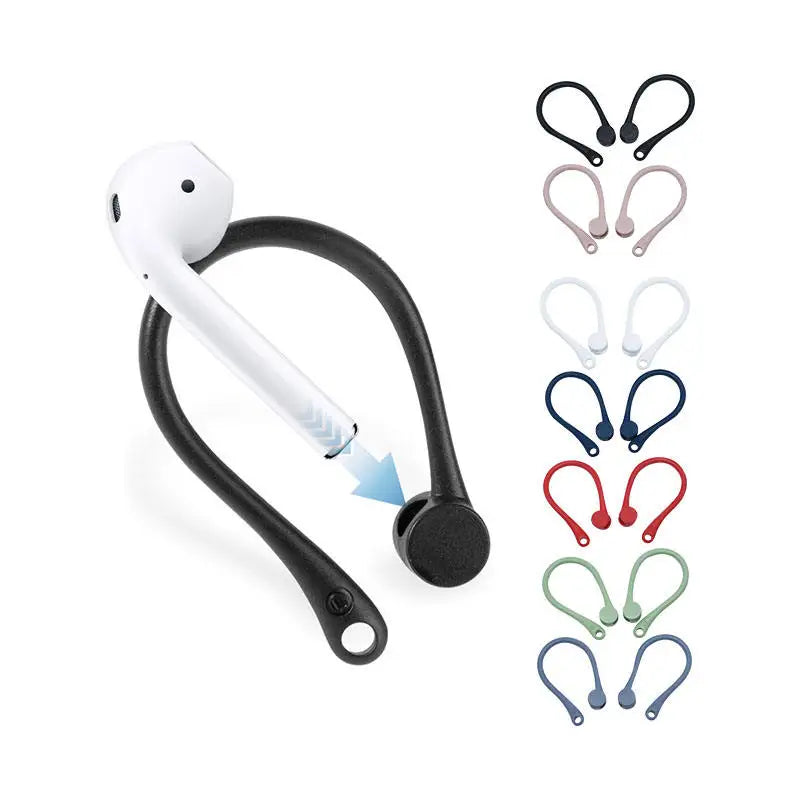 Anti-Lost Sport Silicone Earhooks Ear Holder Stand for Airpods 1 2  Bluetooth Earphone Earbuds Cover for Running Jogging Cycling