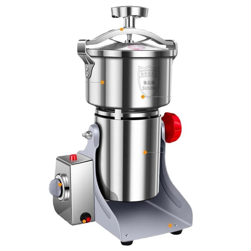 1000G 110/220 Grinder Machine Grains Electric Herbal Coffee Powder Miller Dry Food High Speed Intelligent Spices Cereals Crusher
