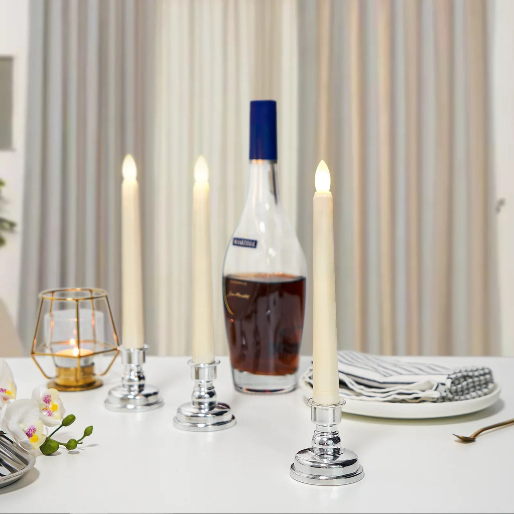 280hours Light Time LED Candle With Remote Flameless Electronic Taper Candle Light for Party Wedding Home Decor Flashing Lamp