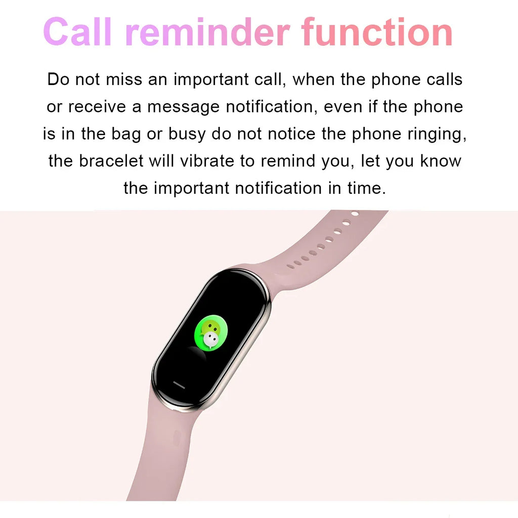 2025 New M8 Band Smart Watch Men Women Smartwatch Heart Rate Sports Fitness Tracking Bracelet Smartband Watche For Android Apple