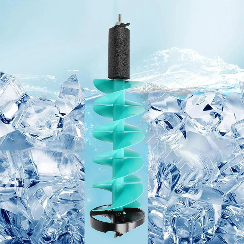 6in Electric Ice Auger Kit Incisive Blades Impact Resistant Ice Drill Auger with Positioner for Fishing Emergency