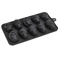 Skull Ice Cube Mold 10 Grid Reusable Silicone Ice Mold  Drinks Whiskey Cocktail Chocolate Ice Cream Kitchen Baking Making Tools