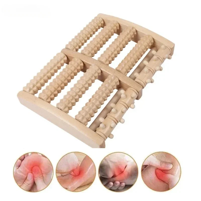 Wooden Foot Roller Foot Massager for Plantar Fasciitis Relief Foot Massager for Neuropathy & Boosts Circulation Health Care Tool