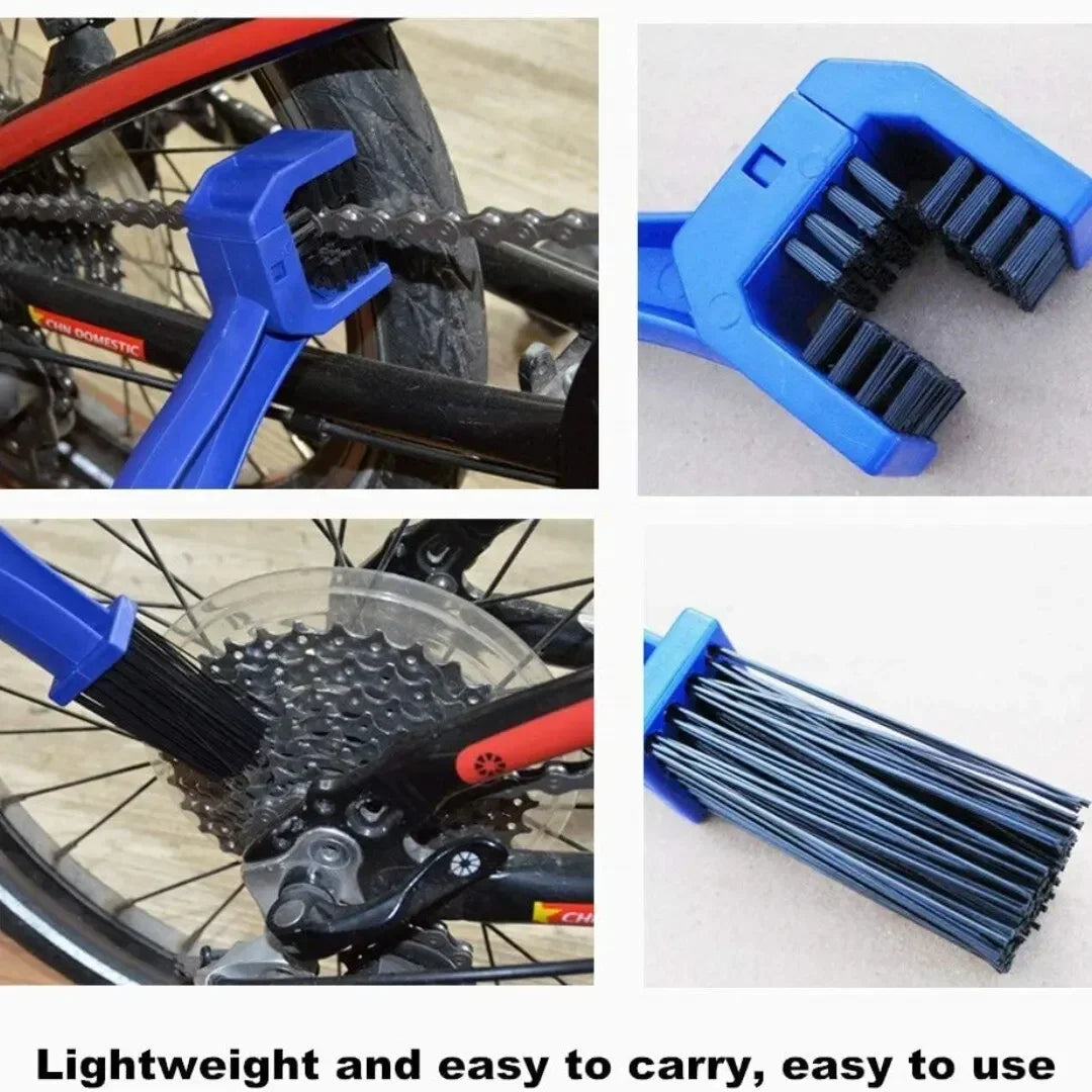 Motorcycle Bicycle Chain Clean Brush Gear Chain Brush Rim Care Tire Cleaning Brush Universal Motorcycle Clean Dirt Smart Amagi