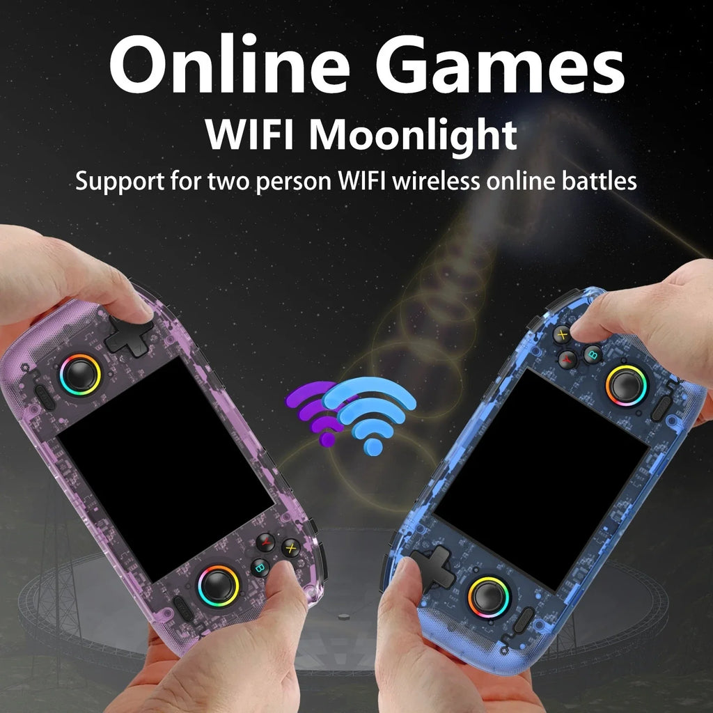 RK35H Handheld Game Console Retro Gaming Console Preloaded Classic Games with Multiple Emulators 3.5 Inch 4K HD IPS Screen