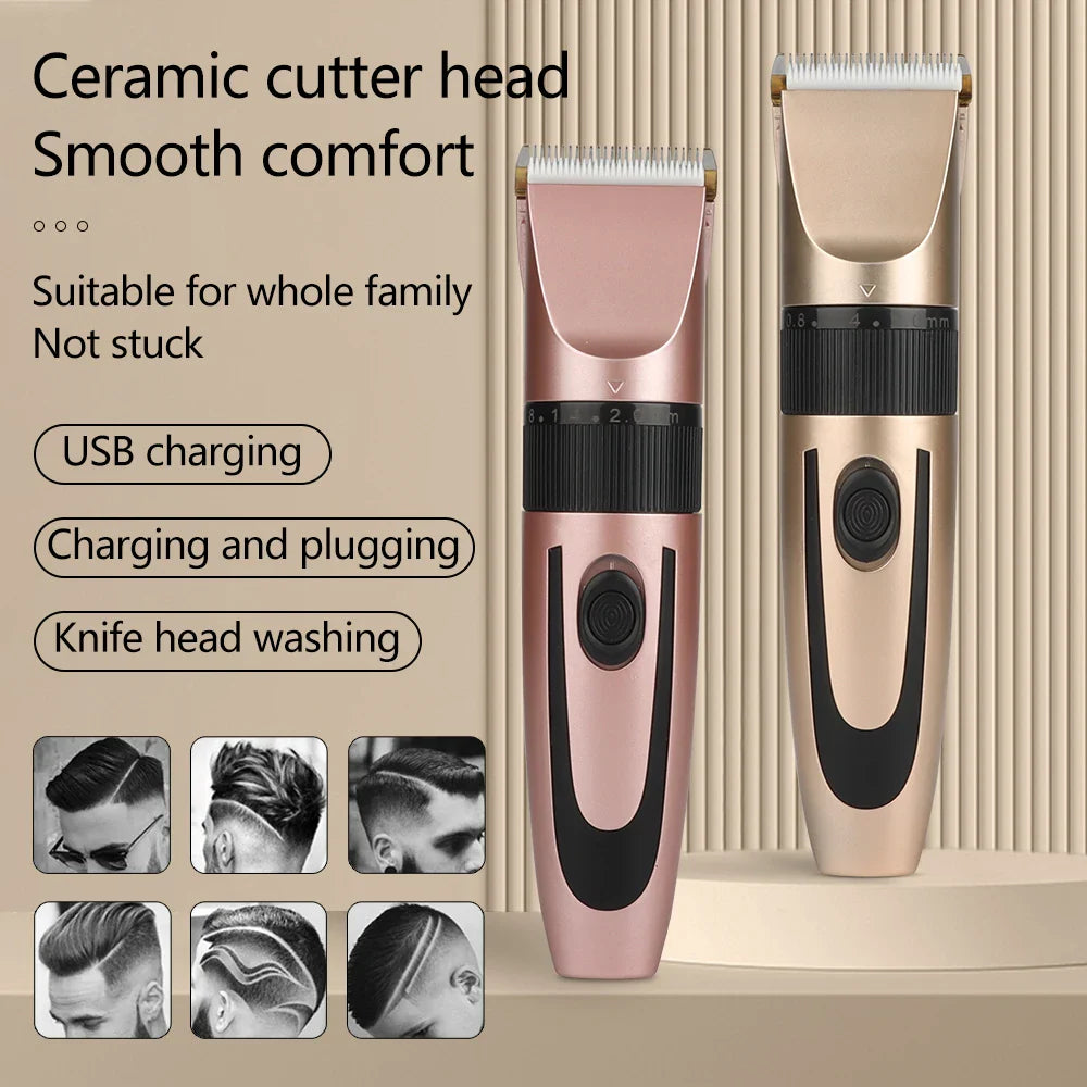 Electric Hair Trimmer Shaver Home Trimmers for Men Hair Clipper Professional Rechargeable Shavers Barber hair Cutting Machine