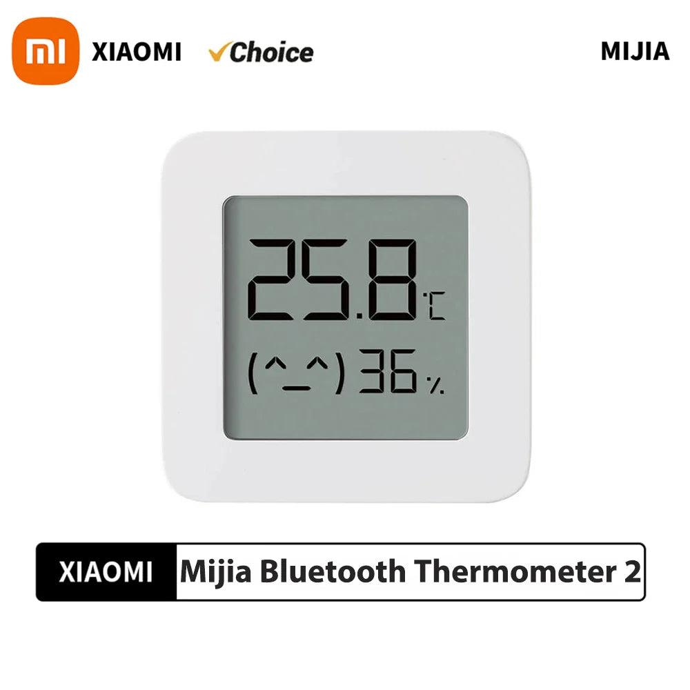 XIAOMI Thermometer 2 Mijia Electric Bluetooth Wireless Smart Hygrometer Thermometer Temperature Detection MI Mijia Home APP