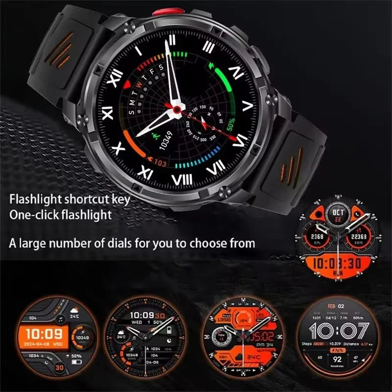 2026 New T-Rex3 Pro 1100mAh Battery Smart Watch GPS path IP68 Waterproof Sports Run tracker Outdoor Compass Military Smartwatch