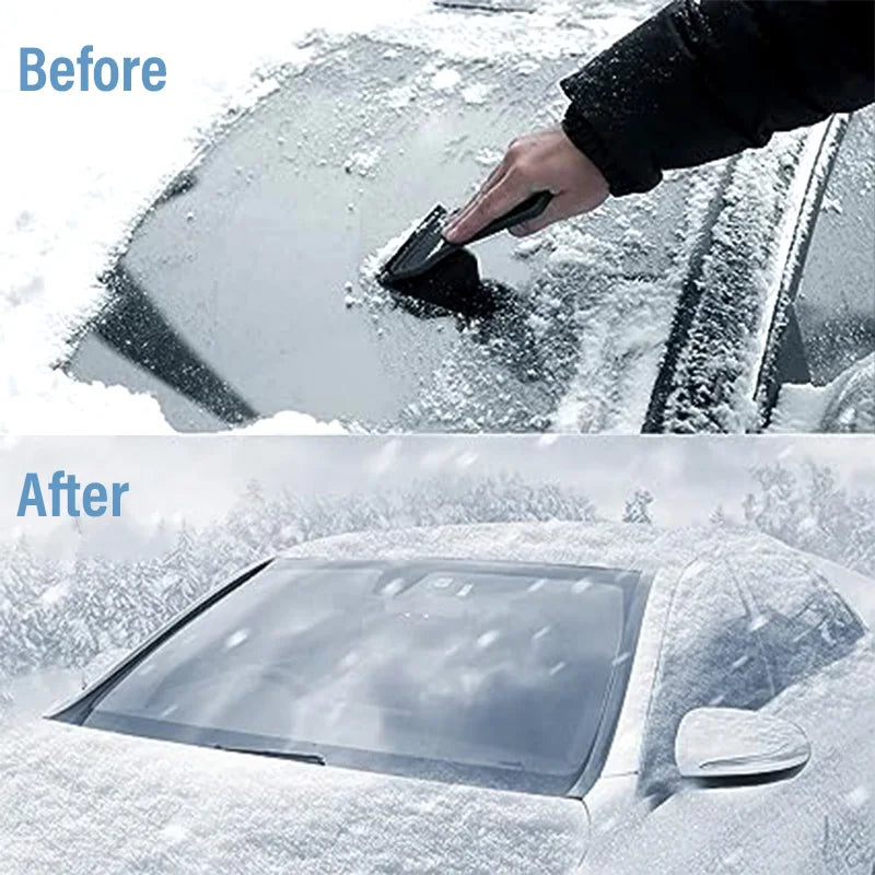 Kcimo 1Pc Sunshade Cover Car Windshield Snow Sun Shade Waterproof Protector Automobile Magnetic Cover Car Front Windscreen Cover