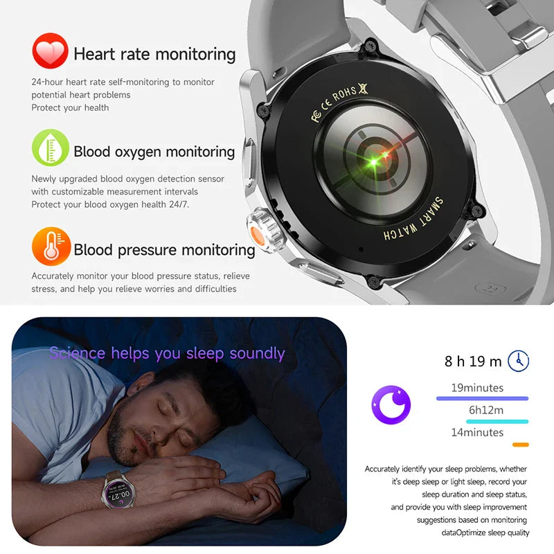 2025 New S4 Ultra Smart Watch Men Blood Oxygen Heart rate Compass Waterproof NFC GPS Tracking Bluetooth Call Sport Smartwatch