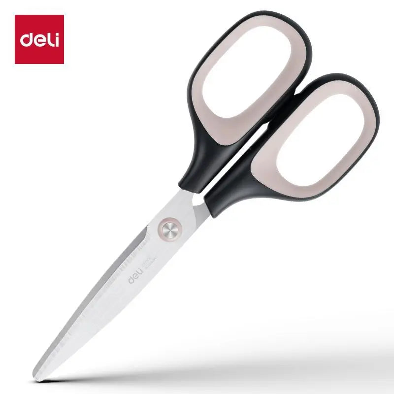 1PC Deli Anti Stick Anti Rust Scissors Office And Home Scissors Stainless Steel Tailoring Scissors Solid And Durable Alloy