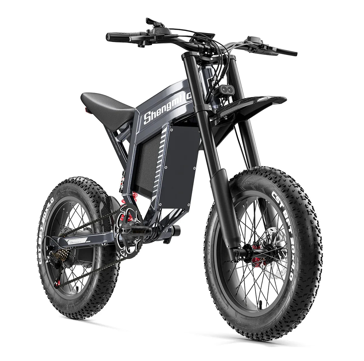 Shengmilo S900 60V30AH Battery electric bicycle,Adult 1500W E-bike Men's E-Mountain ebike , 20" Fat Tire Electric Bike