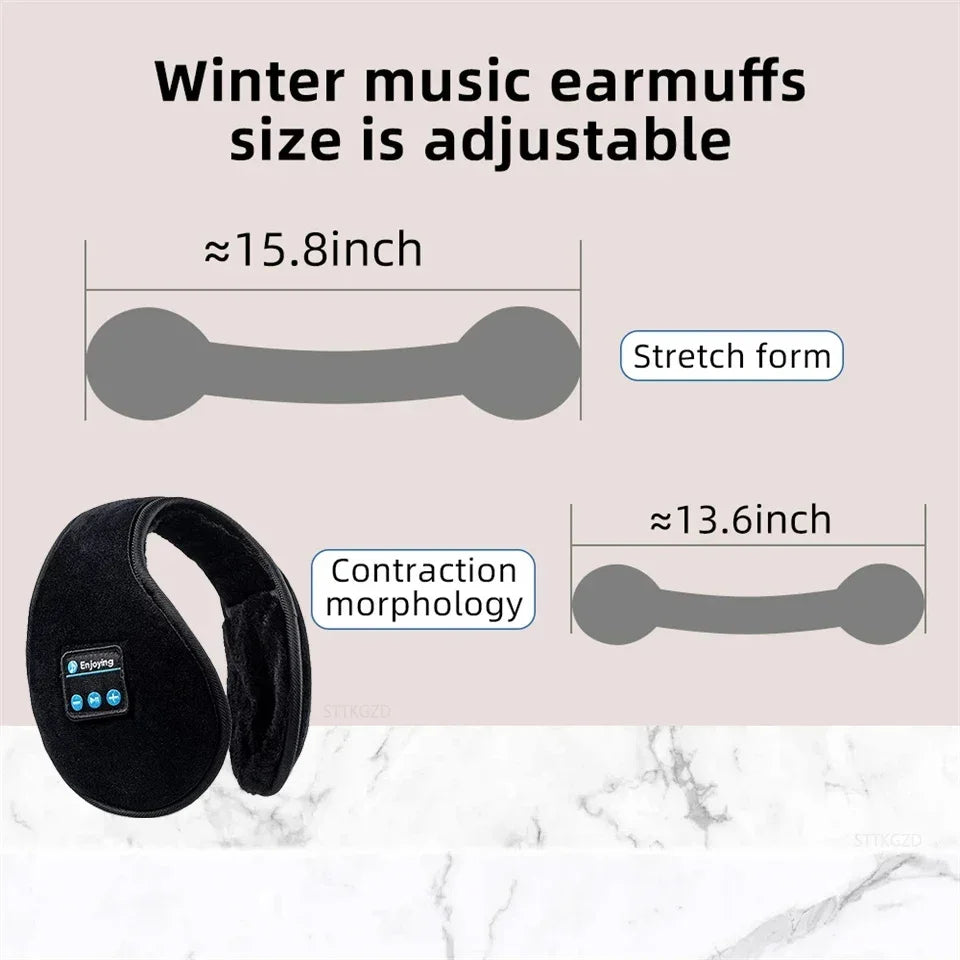 Wireless Ear muffs Bluetooth Headphones Earmuffs Winter Earplug Casual Cap Sports riding warmer Earmuff men women music Earphone