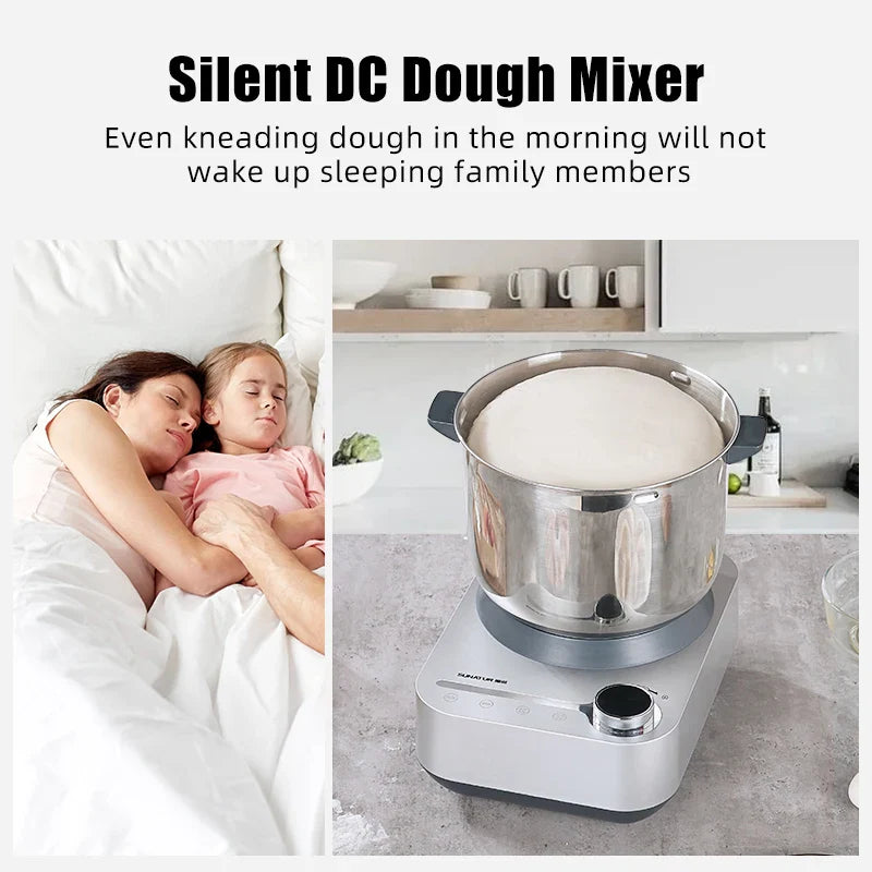 SUNATUR 5.5L/8L Electric Dough Mixer Kneader mixer Stand Mixer Dough Kneader Bread Maker for Baking