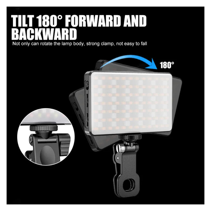 ST120 RGB Full Color Video Light 2500-9000K Fill Light for Camera Smartphone Photography Video Live Streaming Tiktok YT