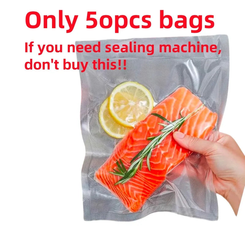Electric Vacuum Sealer Built-in Cutter Food Keep Fresh Vacuum Packaging Machine Dry/Wet Applicable Kitchen Food Sealing Machine