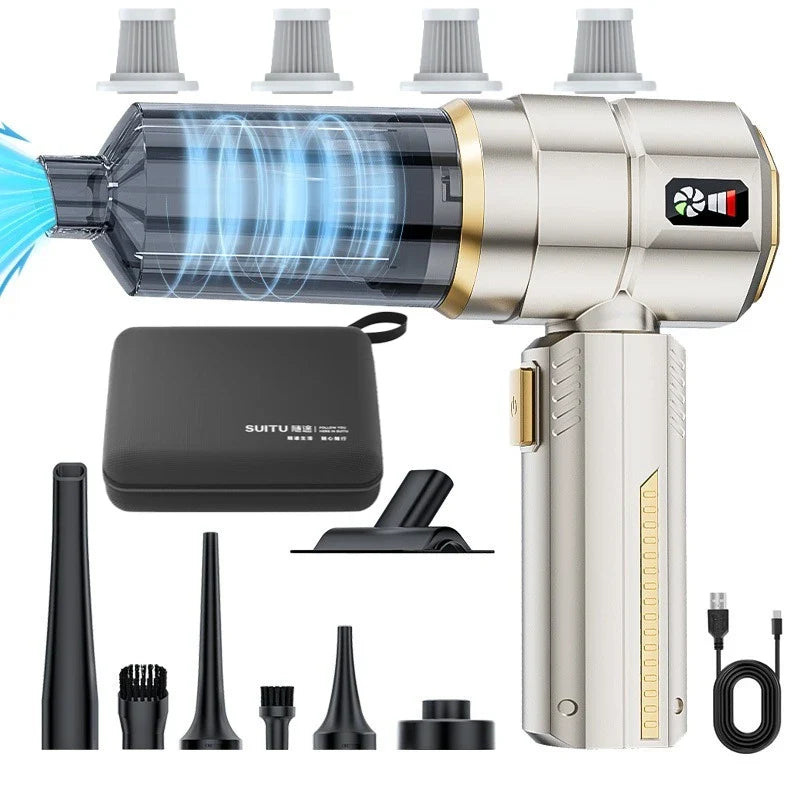 Car Vacuum Cleaner High Power Portable Handheld Wireless Brushless Motor Cleaning Machine Powerful Air Duster for Home Appliance