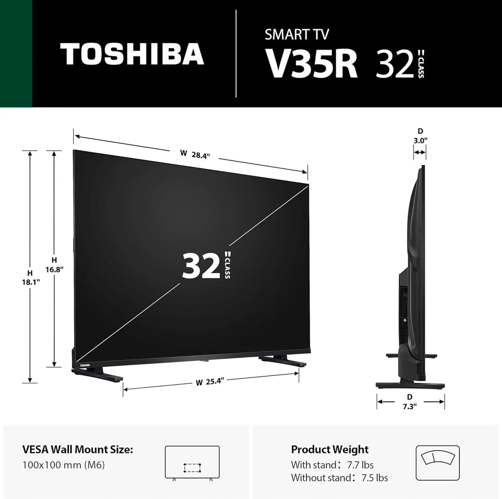 32-Inch Class V35 Series LED FHD Smart TV with Alexa Voice Remote, Stream Live TV Cable-Free