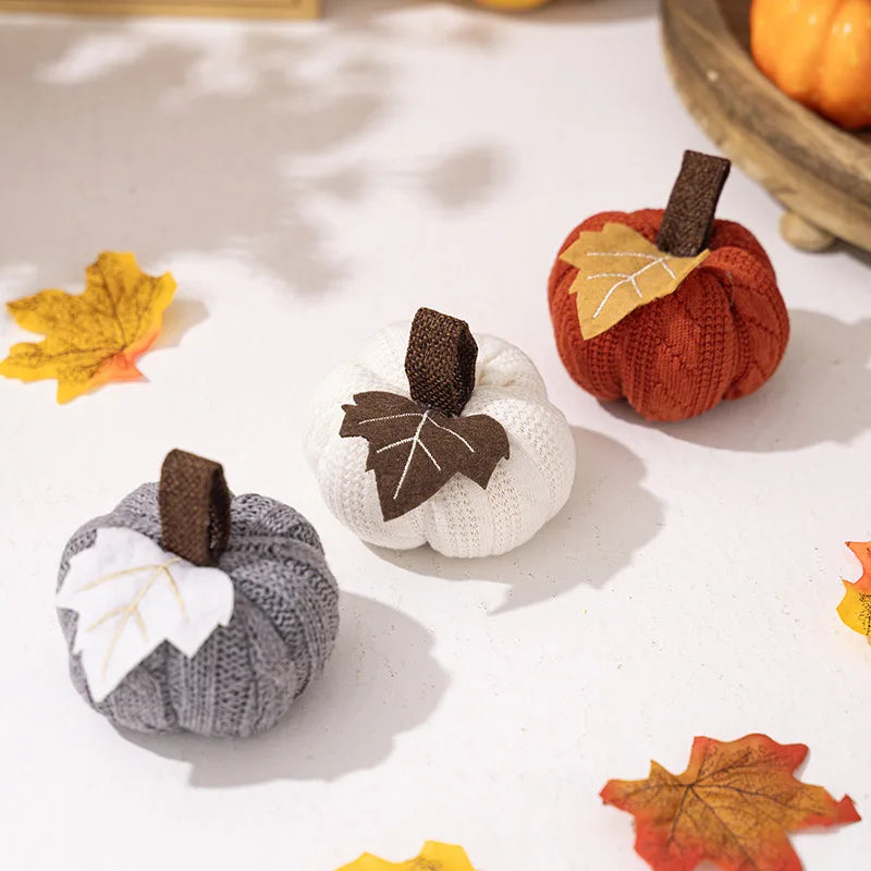  Artificial Pumpkin Halloween Decoration Mini Fake Simulated Pumpkin Autumn Harvest Party Decor Thanksgiving Kid Gift Props