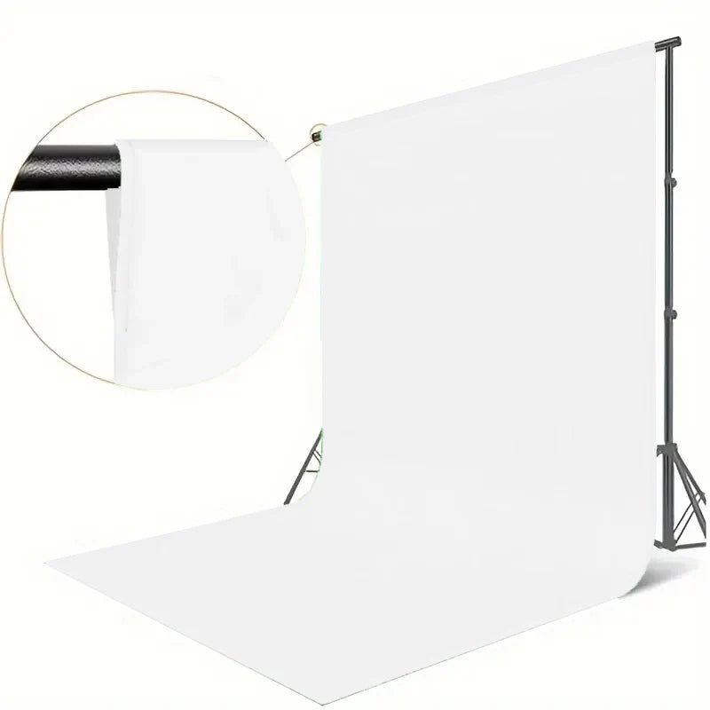 Thick white high-density background cloth, used for photo walls and studio photography (excluding brackets)