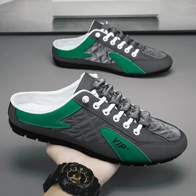 Men's Sneakers Summer Slippers for Men Trendy Men's Flat Bottom Casual Shoes Soft Sole Support Shoes