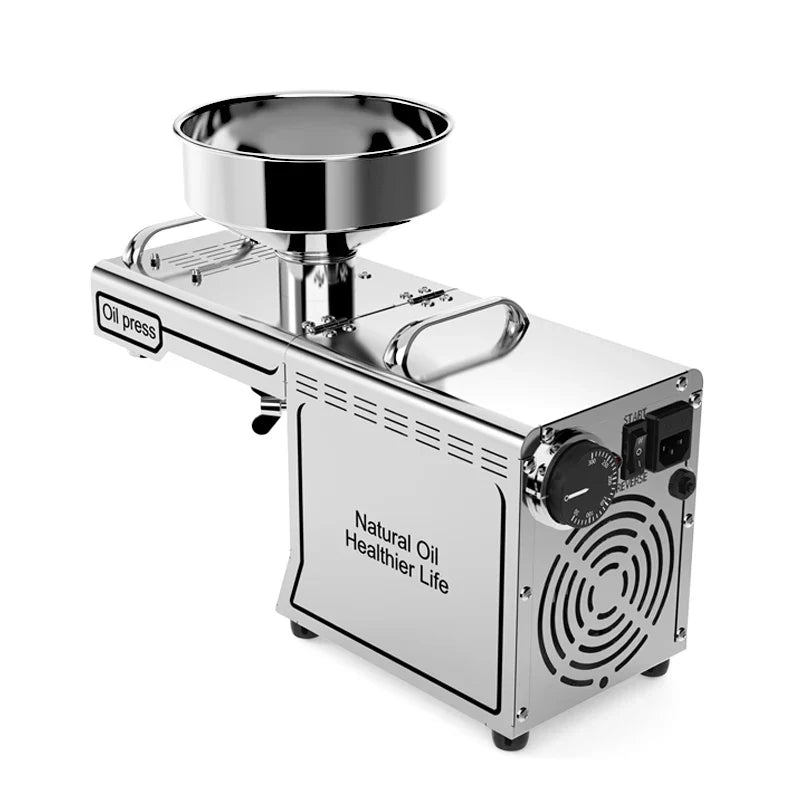 2025 Upgraded Oil Press Machine,110V/220V Dual Voltage,Low Noise Easy Clean Small Business/Household, Food Grade Stainless Steel
