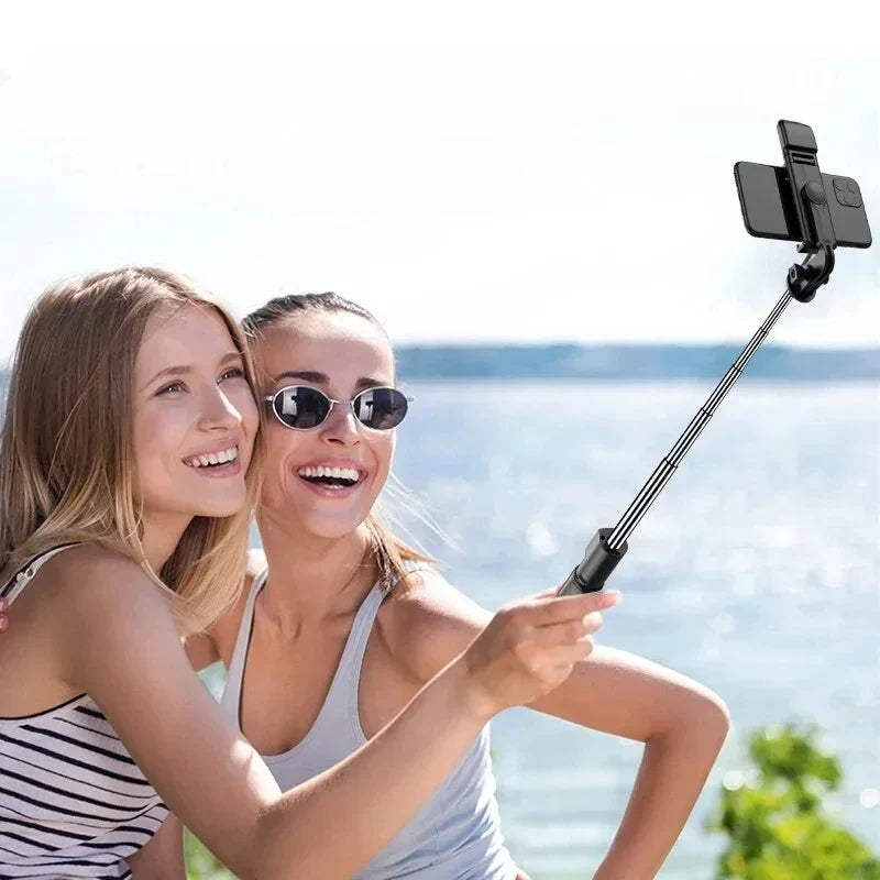 BSLIUFANG Monopod Remote Shutter Fill Light for iPhone Samsung Xiaomi Phone Holder Mini Tripod Wireless Bluetooth Selfie Stick