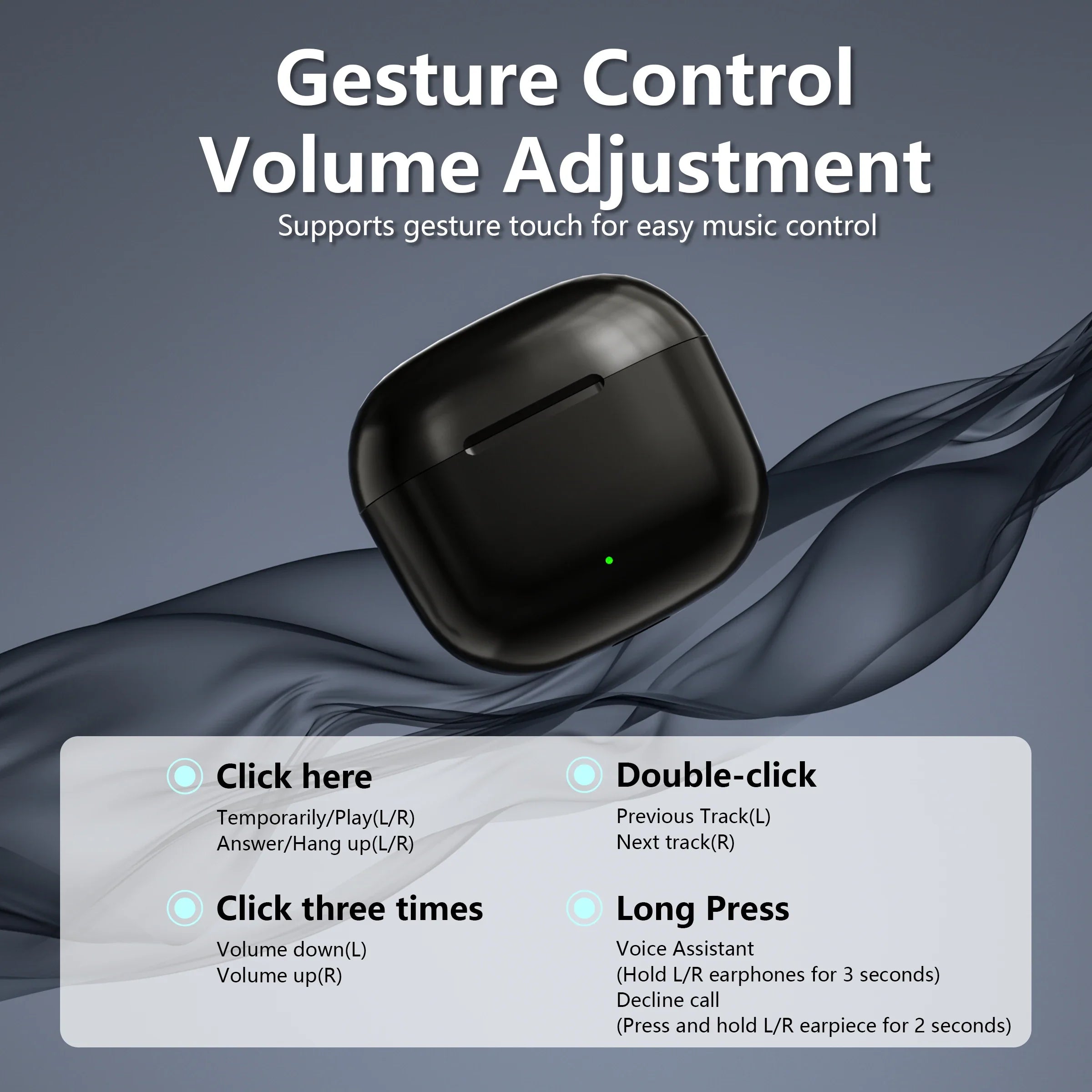 Original Bluetooth Wireless Earphone High-Quality Noise-Canceling TWS Gaming Earbuds Headphones With Multiple Devices